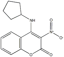4-(cyclopentylamino)-3-nitro-2H-chromen-2-one 结构式