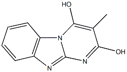 3-methylpyrimido[1,2-a]benzimidazole-2,4-diol 结构式