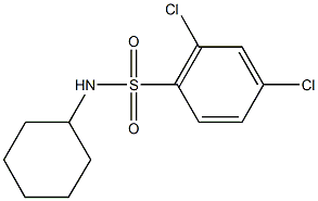 2,4-二氯-N-环己基苯磺酰胺 结构式