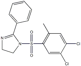 1-[(4,5-dichloro-2-methylphenyl)sulfonyl]-2-phenyl-4,5-dihydro-1H-imidazole 结构式
