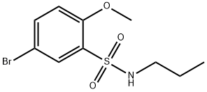 5-bromo-2-methoxy-N-propylbenzenesulfonamide 结构式