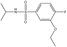 3-ethoxy-4-fluoro-N-isopropylbenzenesulfonamide 结构式