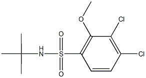 N-(tert-butyl)-3,4-dichloro-2-methoxybenzenesulfonamide 结构式