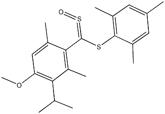 2-isopropyl-4-[(mesitylsulfanyl)(sulfinyl)methyl]-1-methoxy-3,5-dimethylbenzene 结构式