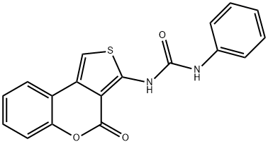 N-(4-oxo-4H-thieno[3,4-c]chromen-3-yl)-N'-phenylurea 结构式