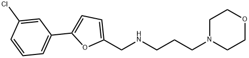 N-{[5-(3-chlorophenyl)-2-furyl]methyl}-N-[3-(4-morpholinyl)propyl]amine 结构式