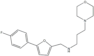 N-{[5-(4-fluorophenyl)-2-furyl]methyl}-N-[3-(4-morpholinyl)propyl]amine 结构式