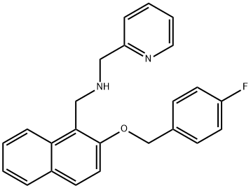 N-({2-[(4-fluorobenzyl)oxy]-1-naphthyl}methyl)-N-(2-pyridinylmethyl)amine 结构式