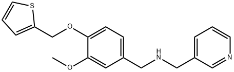 N-[3-methoxy-4-(2-thienylmethoxy)benzyl]-N-(3-pyridinylmethyl)amine 结构式