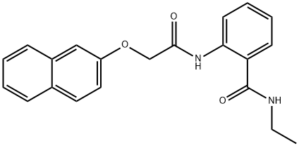 N-ethyl-2-{[(2-naphthyloxy)acetyl]amino}benzamide 结构式