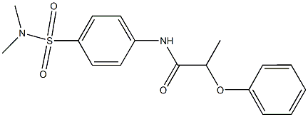 N-{4-[(dimethylamino)sulfonyl]phenyl}-2-phenoxypropanamide 结构式