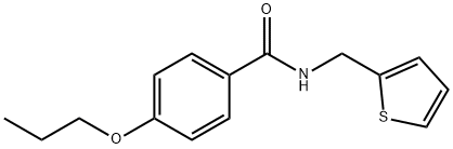 4-propoxy-N-(2-thienylmethyl)benzamide 结构式