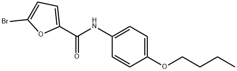 5-bromo-N-(4-butoxyphenyl)-2-furamide 结构式