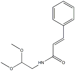 N-(2,2-dimethoxyethyl)-3-phenylacrylamide 结构式