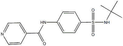 N-{4-[(tert-butylamino)sulfonyl]phenyl}isonicotinamide 结构式