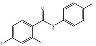 2,4-difluoro-N-(4-fluorophenyl)benzamide 结构式
