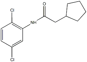 2-cyclopentyl-N-(2,5-dichlorophenyl)acetamide 结构式
