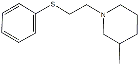 2-(3-methyl-1-piperidinyl)ethyl phenyl sulfide 结构式