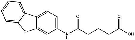 5-(dibenzo[b,d]furan-3-ylamino)-5-oxopentanoic acid 结构式