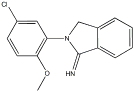 2-(5-chloro-2-methoxyphenyl)-1-isoindolinimine 结构式