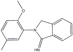 2-(2-methoxy-5-methylphenyl)-1-isoindolinimine 结构式