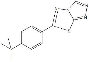 6-(4-tert-butylphenyl)[1,2,4]triazolo[3,4-b][1,3,4]thiadiazole 结构式