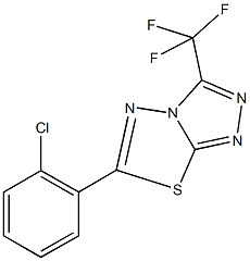 6-(2-chlorophenyl)-3-(trifluoromethyl)[1,2,4]triazolo[3,4-b][1,3,4]thiadiazole 结构式