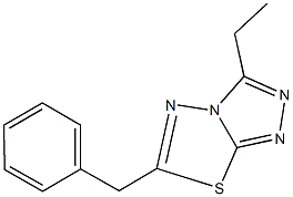6-benzyl-3-ethyl[1,2,4]triazolo[3,4-b][1,3,4]thiadiazole 结构式
