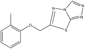 6-[(2-methylphenoxy)methyl][1,2,4]triazolo[3,4-b][1,3,4]thiadiazole 结构式