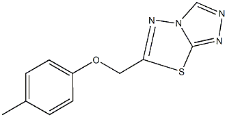 6-[(4-methylphenoxy)methyl][1,2,4]triazolo[3,4-b][1,3,4]thiadiazole 结构式