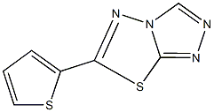 6-(2-thienyl)[1,2,4]triazolo[3,4-b][1,3,4]thiadiazole 结构式