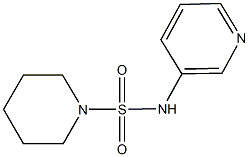 N-(3-pyridinyl)-1-piperidinesulfonamide 结构式