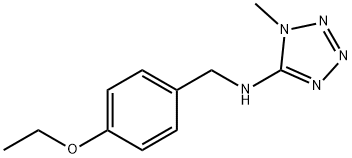 N-(4-ethoxybenzyl)-N-(1-methyl-1H-tetraazol-5-yl)amine 结构式