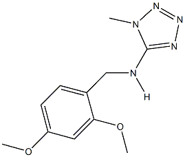 N-(2,4-dimethoxybenzyl)-N-(1-methyl-1H-tetraazol-5-yl)amine 结构式