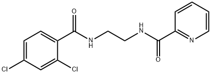 N-{2-[(2,4-dichlorobenzoyl)amino]ethyl}-2-pyridinecarboxamide 结构式