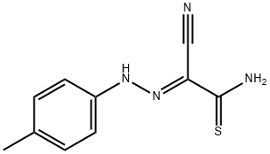 2-cyano-2-[(4-methylphenyl)hydrazono]ethanethioamide 结构式