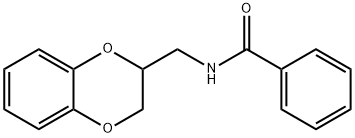 N-(2,3-dihydro-1,4-benzodioxin-2-ylmethyl)benzamide 结构式