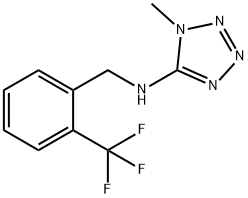 N-(1-methyl-1H-tetraazol-5-yl)-N-[2-(trifluoromethyl)benzyl]amine 结构式