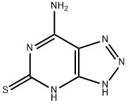 7-amino-1H-[1,2,3]triazolo[4,5-d]pyrimidine-5-thiol 结构式