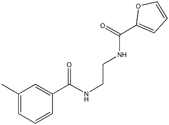 N-{2-[(3-methylbenzoyl)amino]ethyl}-2-furamide 结构式