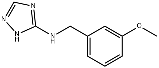 N-(3-methoxybenzyl)-N-(1H-1,2,4-triazol-3-yl)amine 结构式