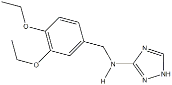 N-(3,4-二乙氧基苯基)-1H-1,2,4-三唑-5-胺 结构式