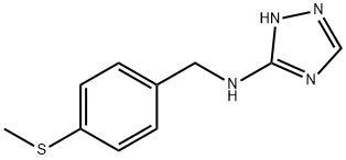 N-[4-(methylsulfanyl)benzyl]-N-(1H-1,2,4-triazol-3-yl)amine 结构式