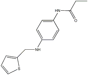 N-{4-[(2-thienylmethyl)amino]phenyl}propanamide 结构式