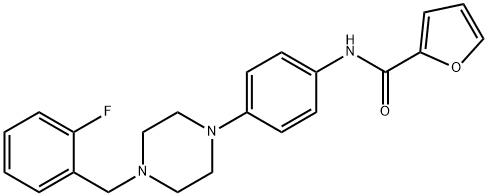 N-{4-[4-(2-fluorobenzyl)-1-piperazinyl]phenyl}-2-furamide 结构式