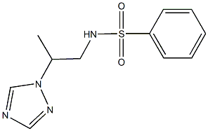 N-[2-(1H-1,2,4-triazol-1-yl)propyl]benzenesulfonamide 结构式