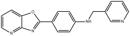 N-(4-[1,3]oxazolo[4,5-b]pyridin-2-ylphenyl)-N-(3-pyridinylmethyl)amine 结构式