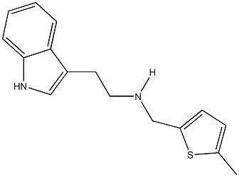 N-[2-(1H-indol-3-yl)ethyl]-N-[(5-methyl-2-thienyl)methyl]amine 结构式