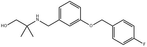 2-({3-[(4-fluorobenzyl)oxy]benzyl}amino)-2-methyl-1-propanol 结构式