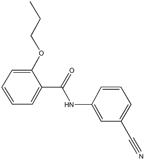 N-(3-cyanophenyl)-2-propoxybenzamide 结构式